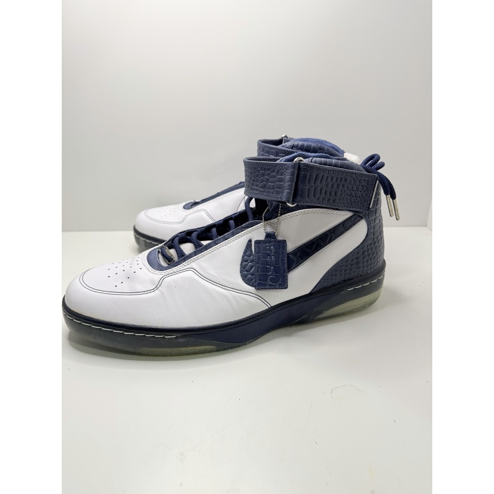 Nike Air Force 25 Supreme Crocodile Navy White 315015-942 Size 15.5 Rare Vintage - Picture 6 of 14